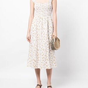 Reformation Tavi Linen Dress | Size Medium